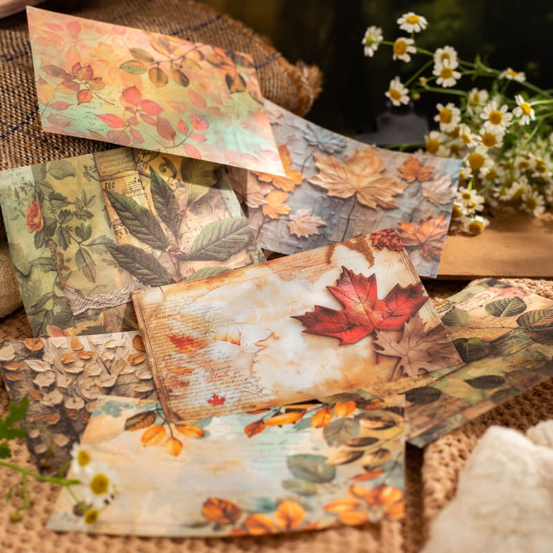 Autumn Maple Scrapbooking Paper | 30 PCS