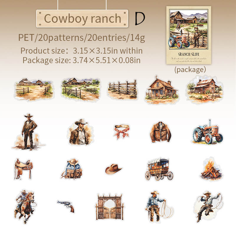 Ranch Life Stickers | 20 PCS