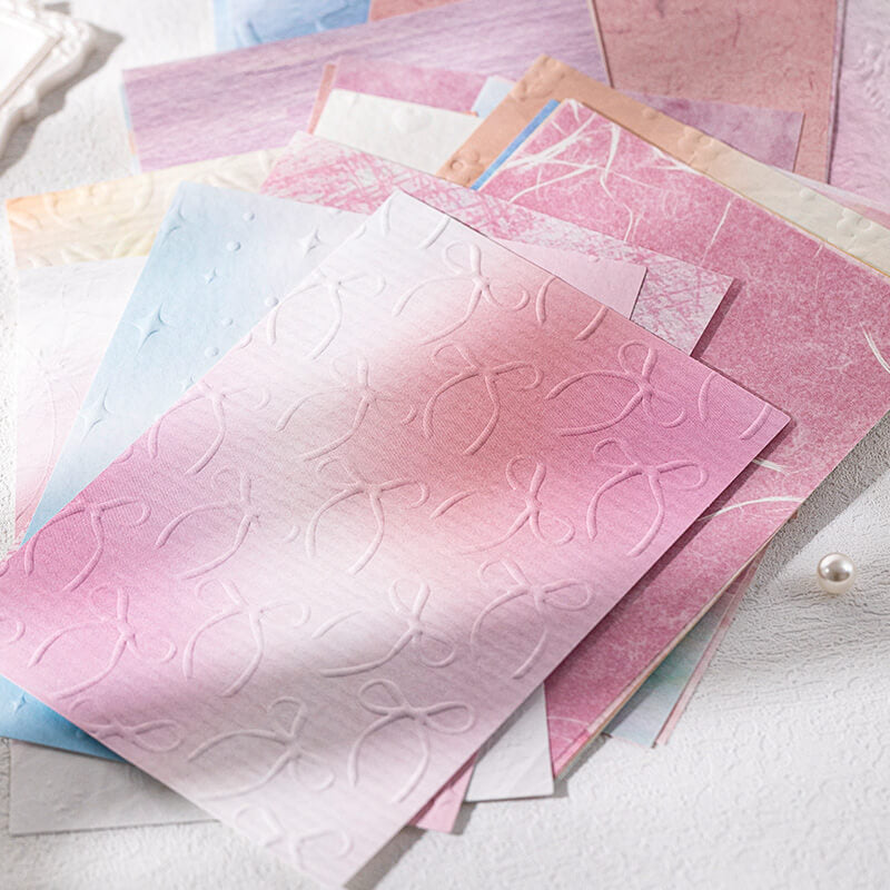 Embossed 3D Scrapbooking Paper | 23 PCS