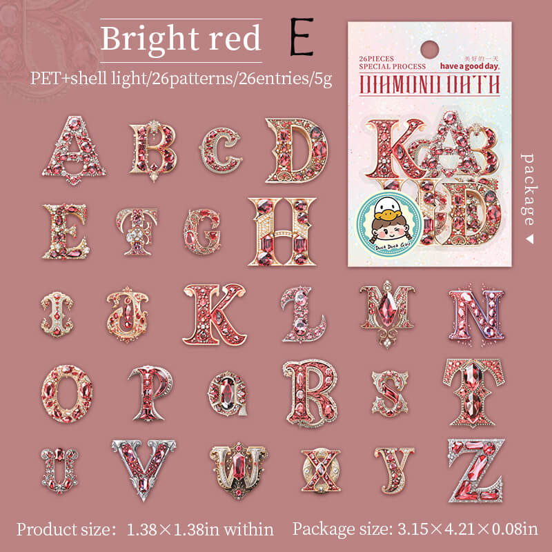 Alphabet Stickers | 26 PCS