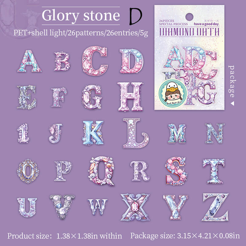 Alphabet Stickers | 26 PCS