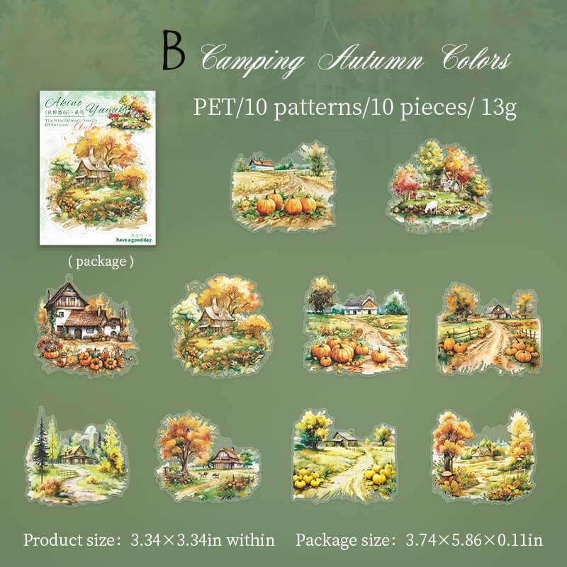 Autumn Market Stickers | 10 PCS