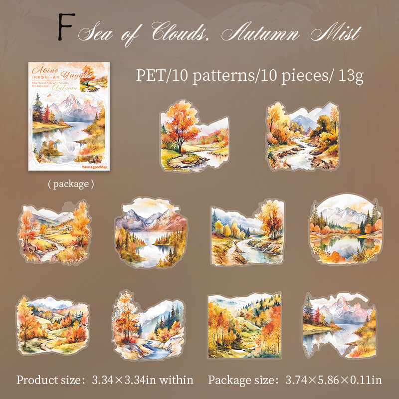 Autumn Market Stickers | 10 PCS