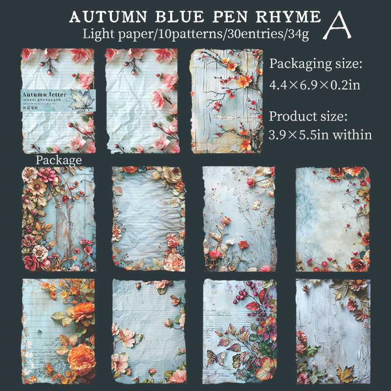 Autumn Memories Scrapbooking Paper | 30 PCS