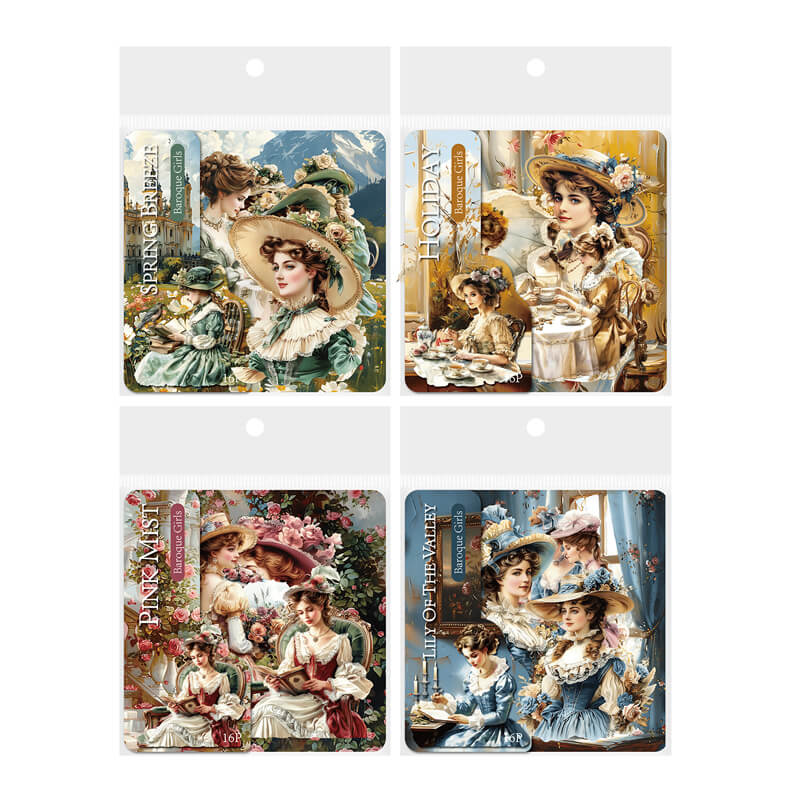 Baroque Girl Stickers | 16 PCS