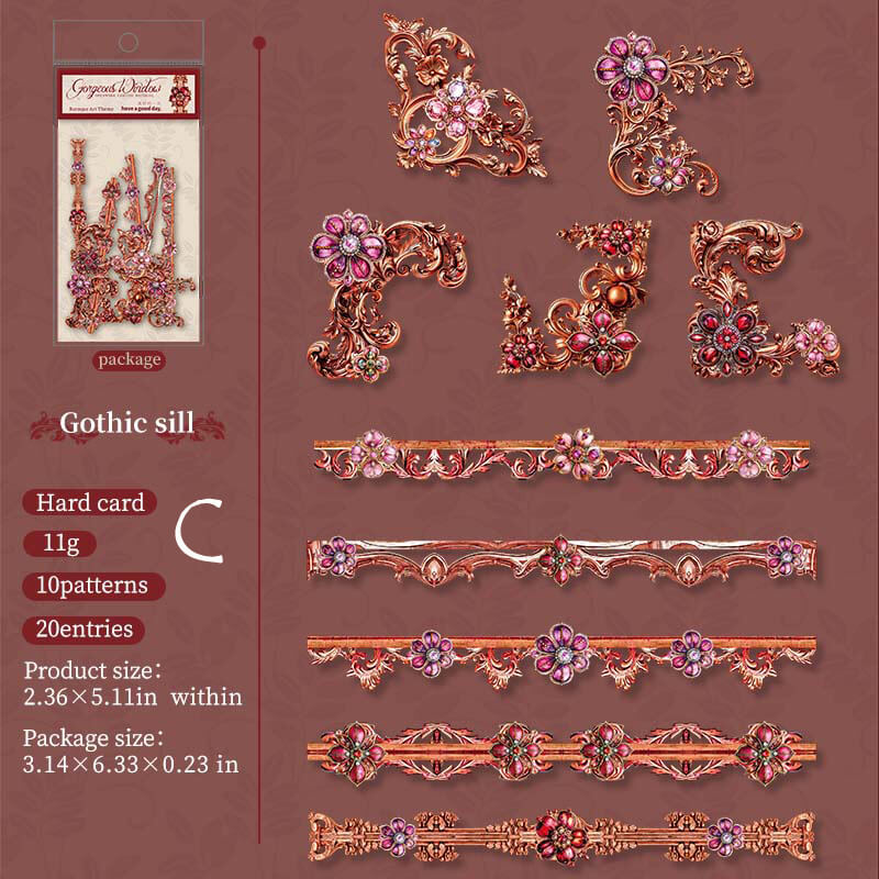 Baroque Stickers | 20 PCS