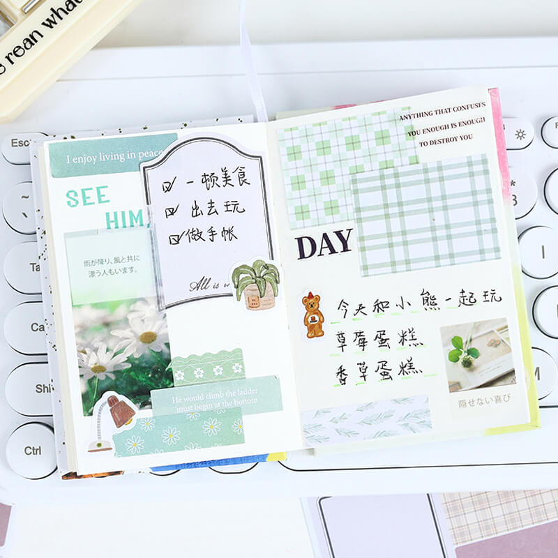 Basic Grid Scrapbooking Paper | 4 PCS