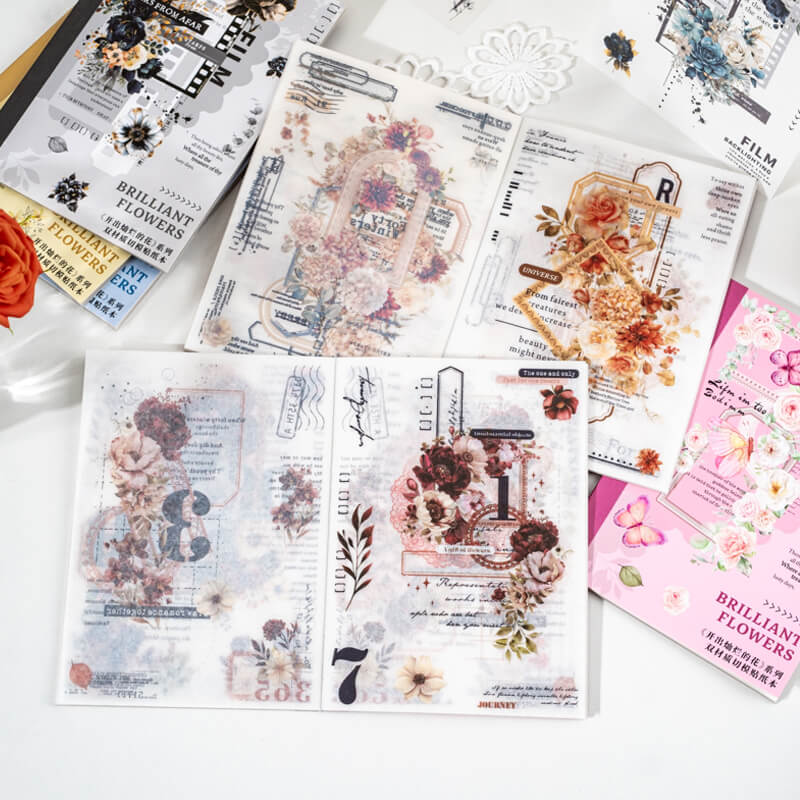 Blooming Flowers Sticker Book | 20 PCS