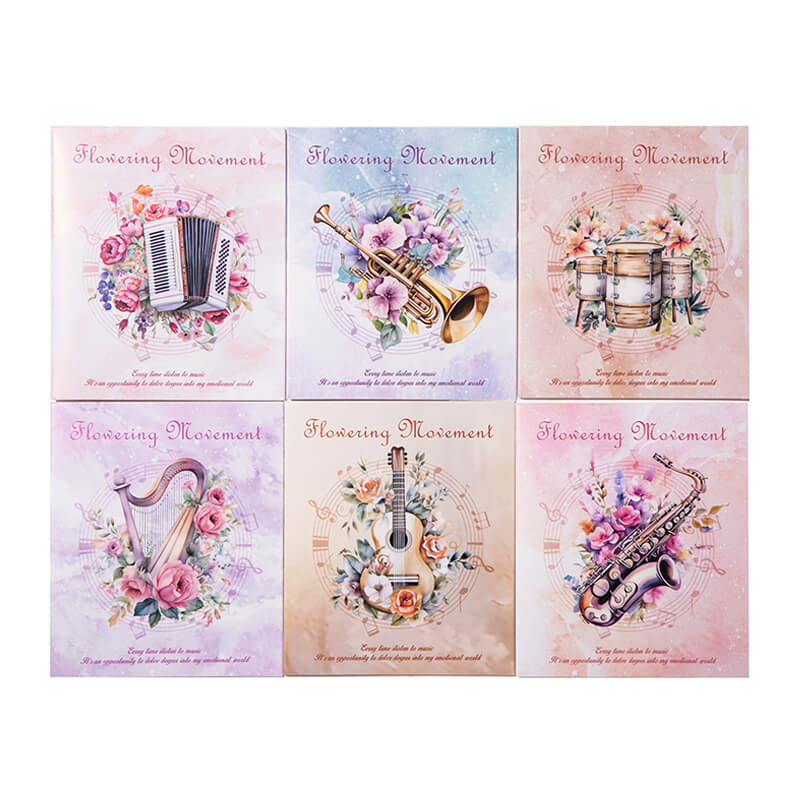 Blooming Musical Instrument Stickers | 20 PCS