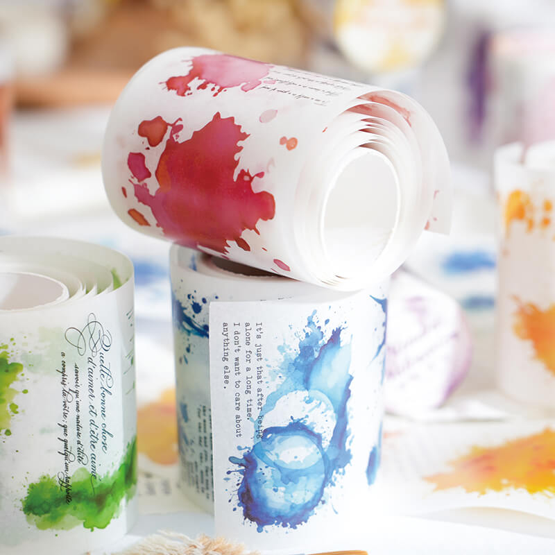 Blooming Watercolor Washi Tape | 1 Roll