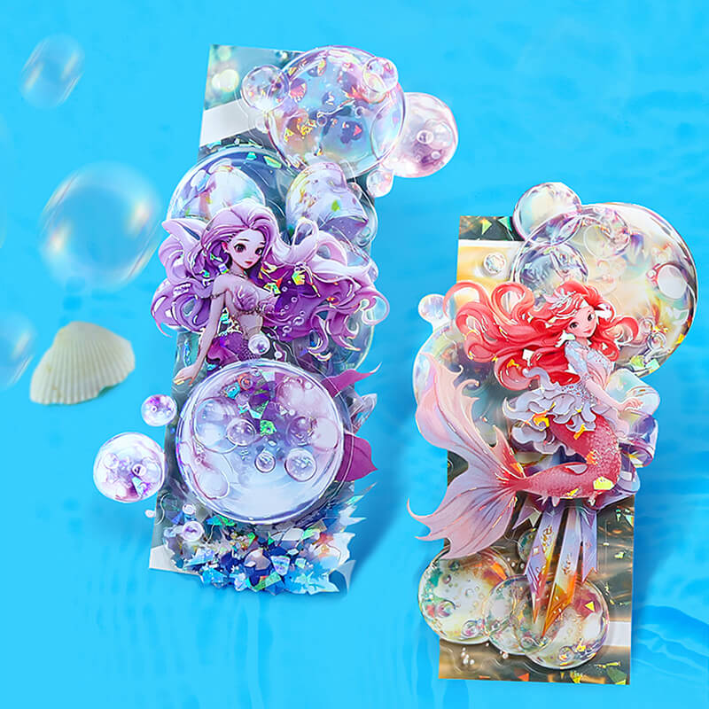 Bubble Mermaid Stickers | 10 PCS