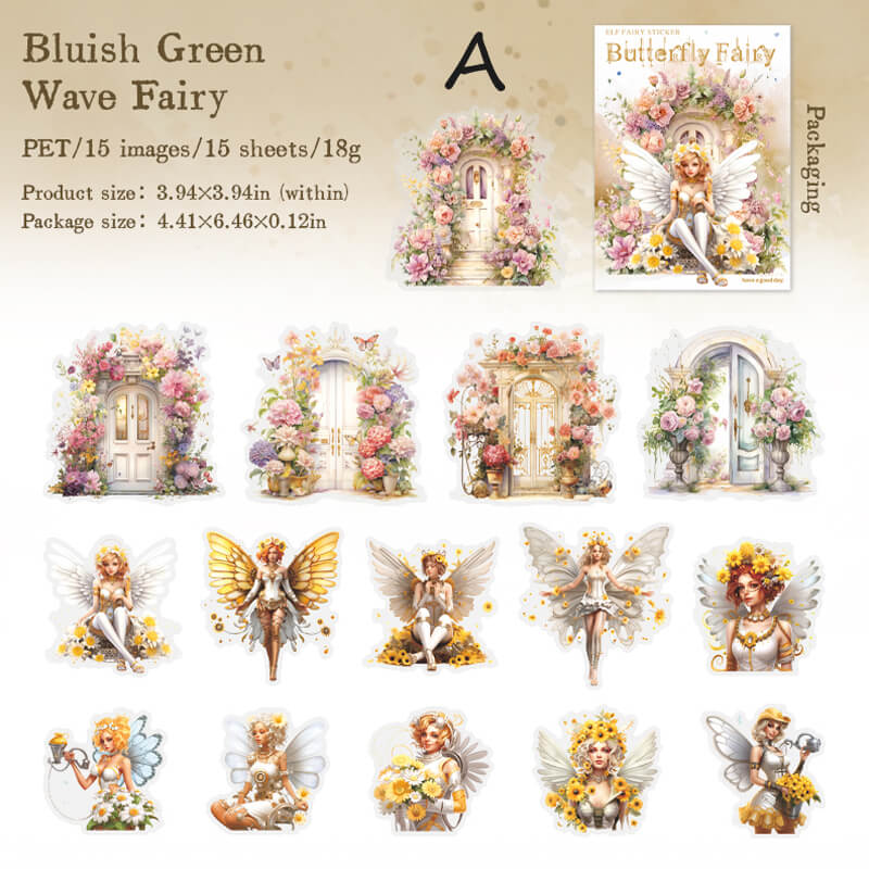 Butterfly Fairy Stickers | 15 PCS