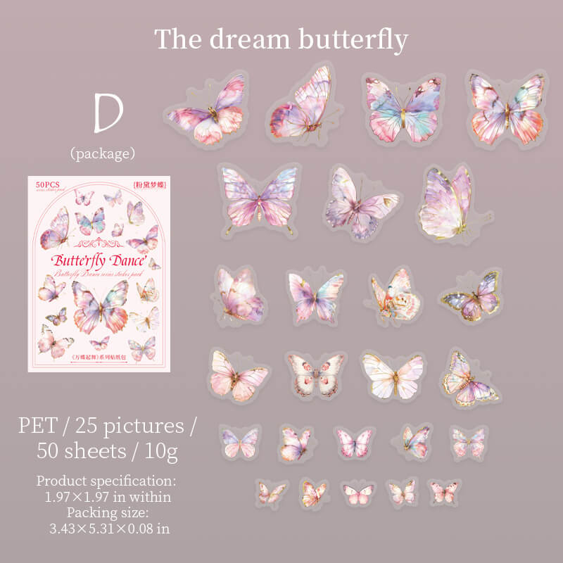 Butterfly Stickers | 50 PCS