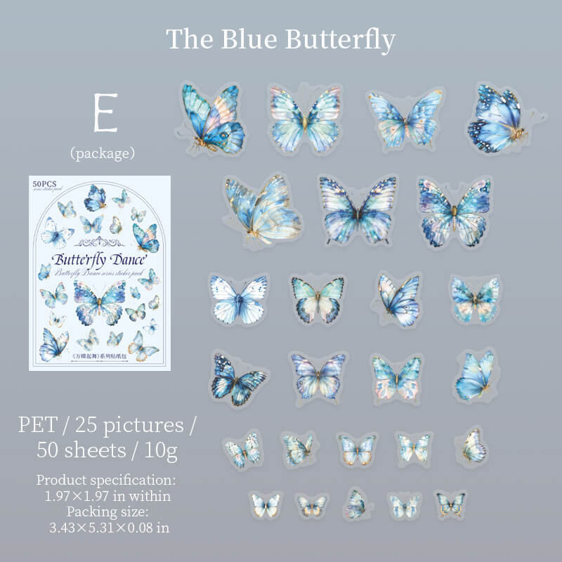 Butterfly Stickers | 50 PCS