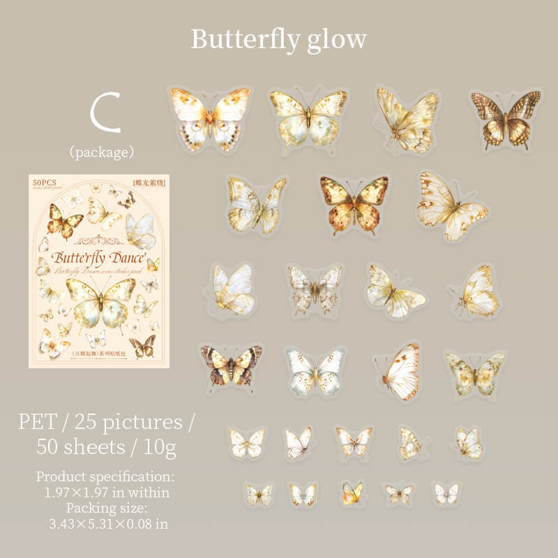 Butterfly Stickers | 50 PCS