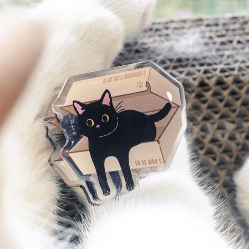 Black Cat Acrylic Clips | 1 Piece