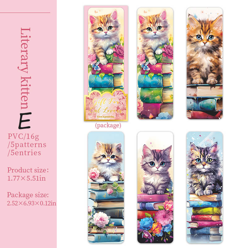 Cat Bookmarks | 5 PCS