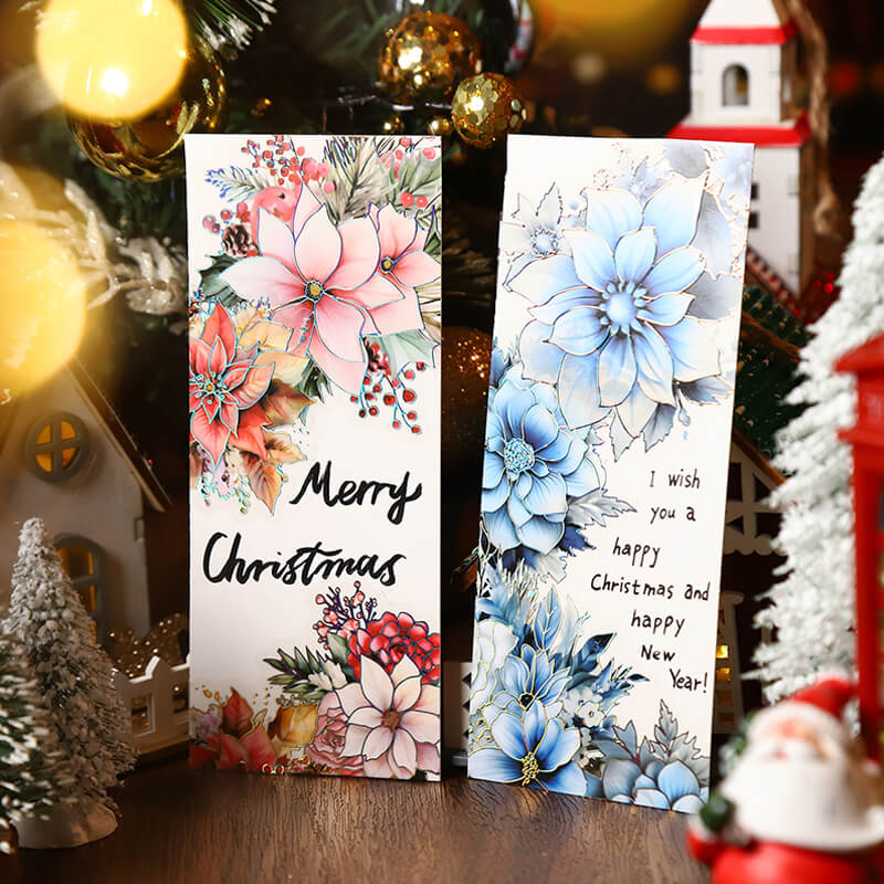 Christmas Flower Stickers | 10 PCS