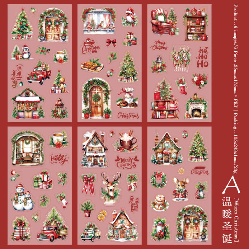 Christmas Forest Stickers | 6 PCS