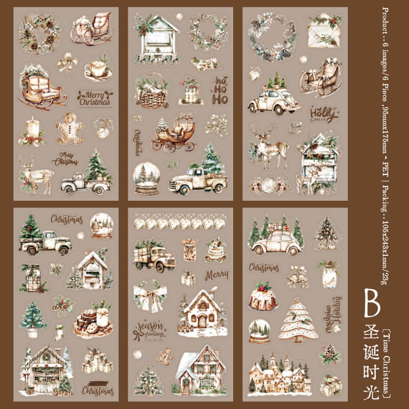 Christmas Forest Stickers | 6 PCS