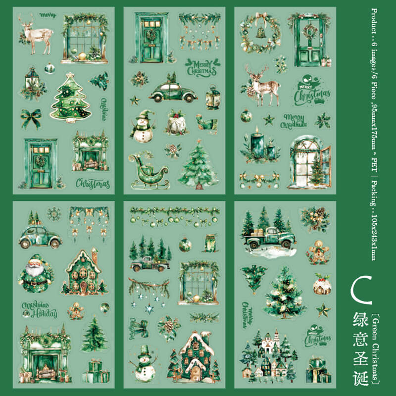 Christmas Forest Stickers | 6 PCS