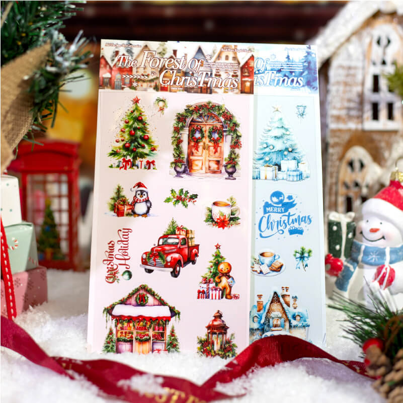 Christmas Forest Stickers | 6 PCS