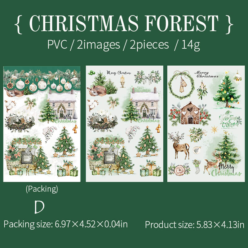 Christmas Party Transfer Stickers | 2 PCS