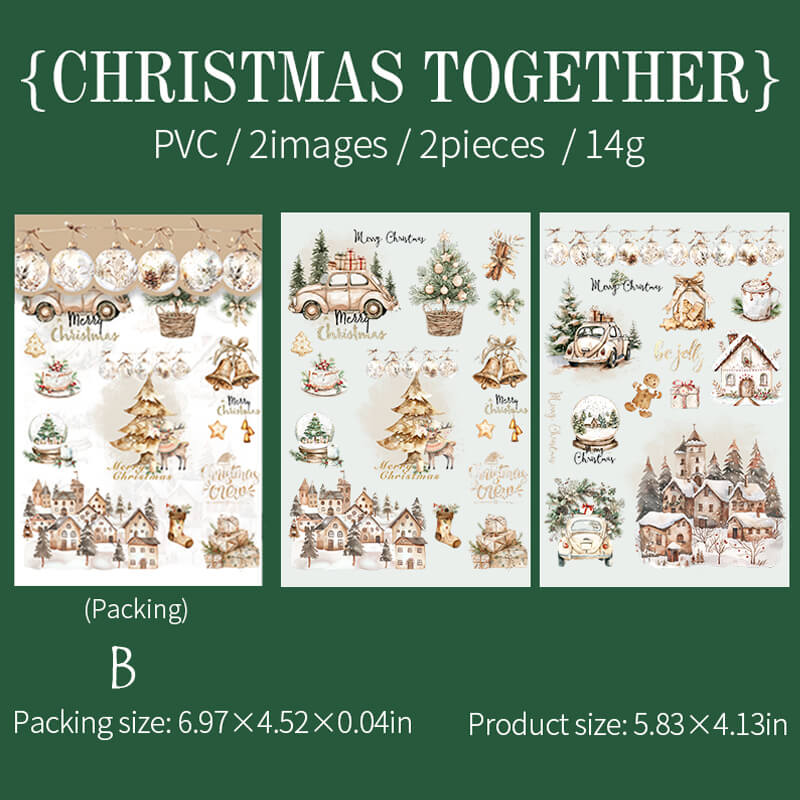 Christmas Party Transfer Stickers | 2 PCS