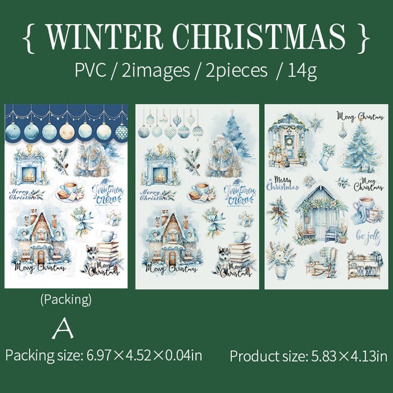 Christmas Party Transfer Stickers | 2 PCS