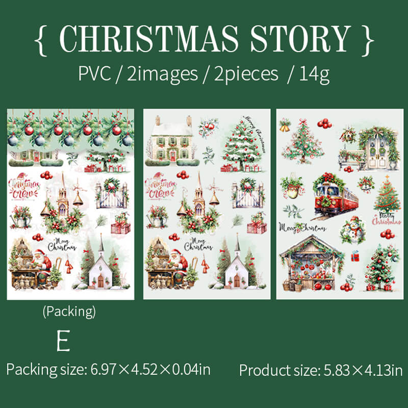 Christmas Party Transfer Stickers | 2 PCS