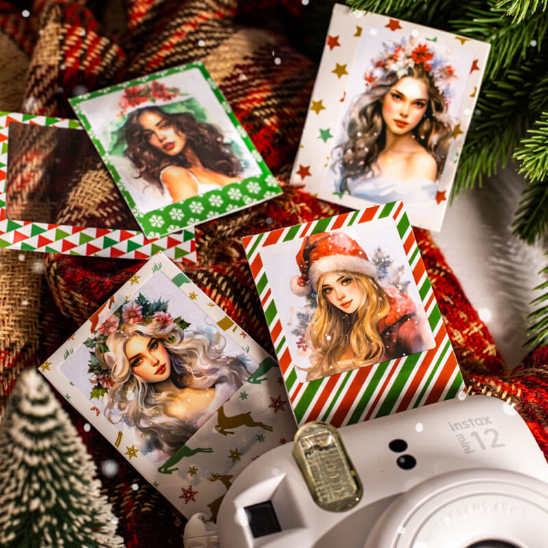 Christmas Polaroids Sticker | 15 PCS