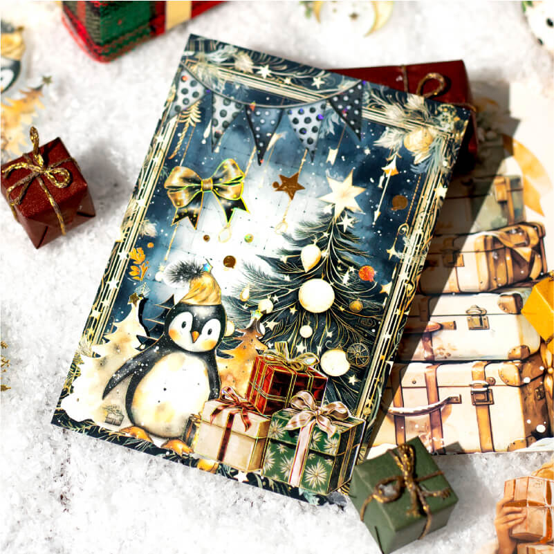 Christmas Postcard Scrapbooking Paper | 30 PCS