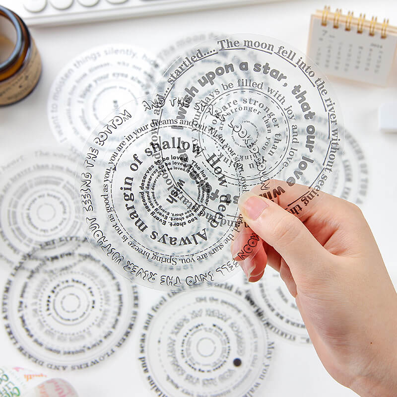 Circle Border Stickers | 10 PCS