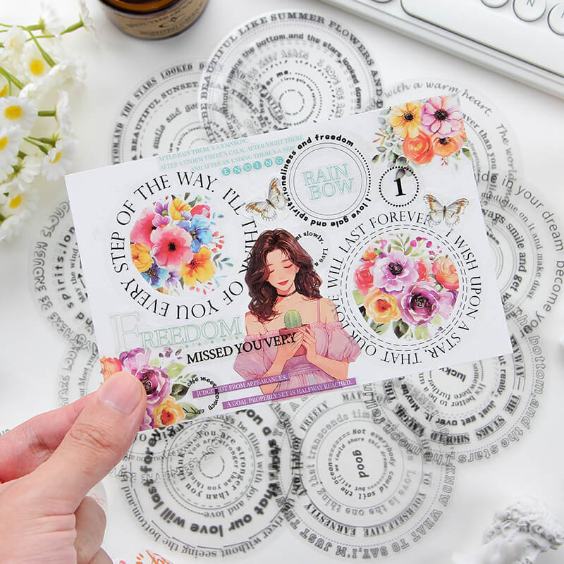 Circle Border Stickers | 10 PCS