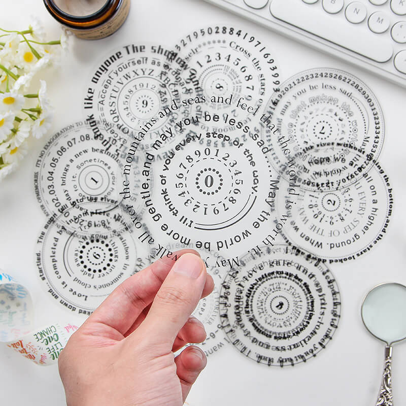 Circle Border Stickers | 10 PCS