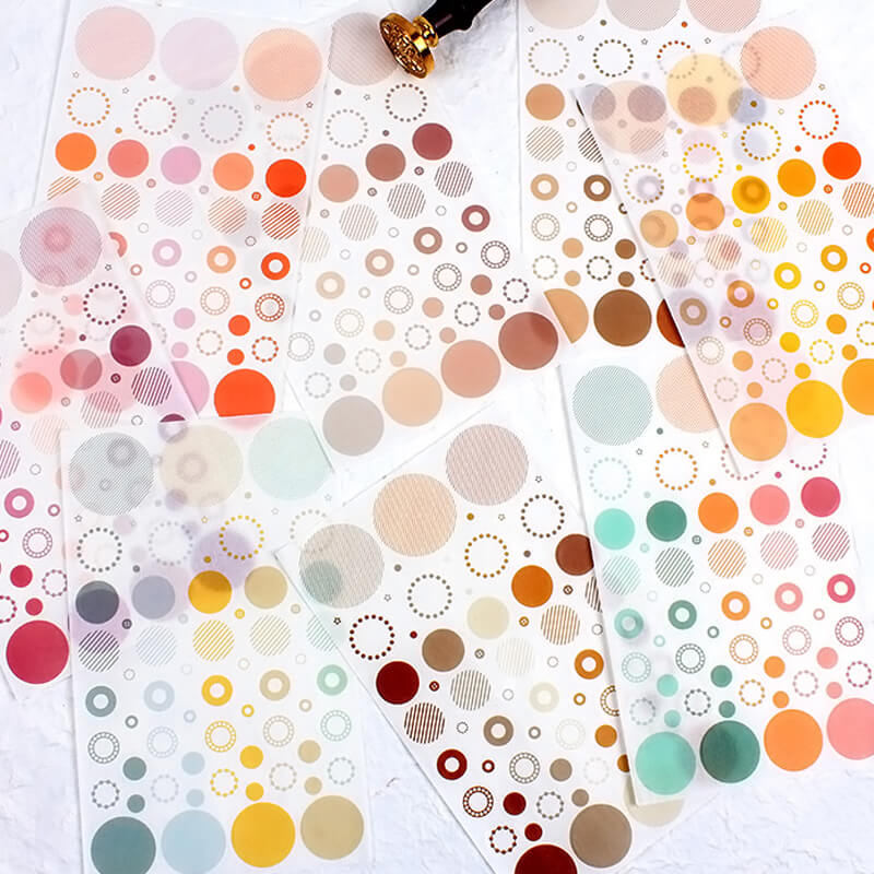 Circle Stickers | 8 Sheets