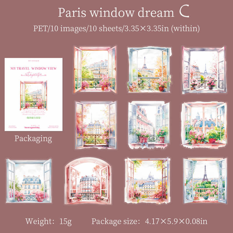 City Window View Stickers | 10 PCS