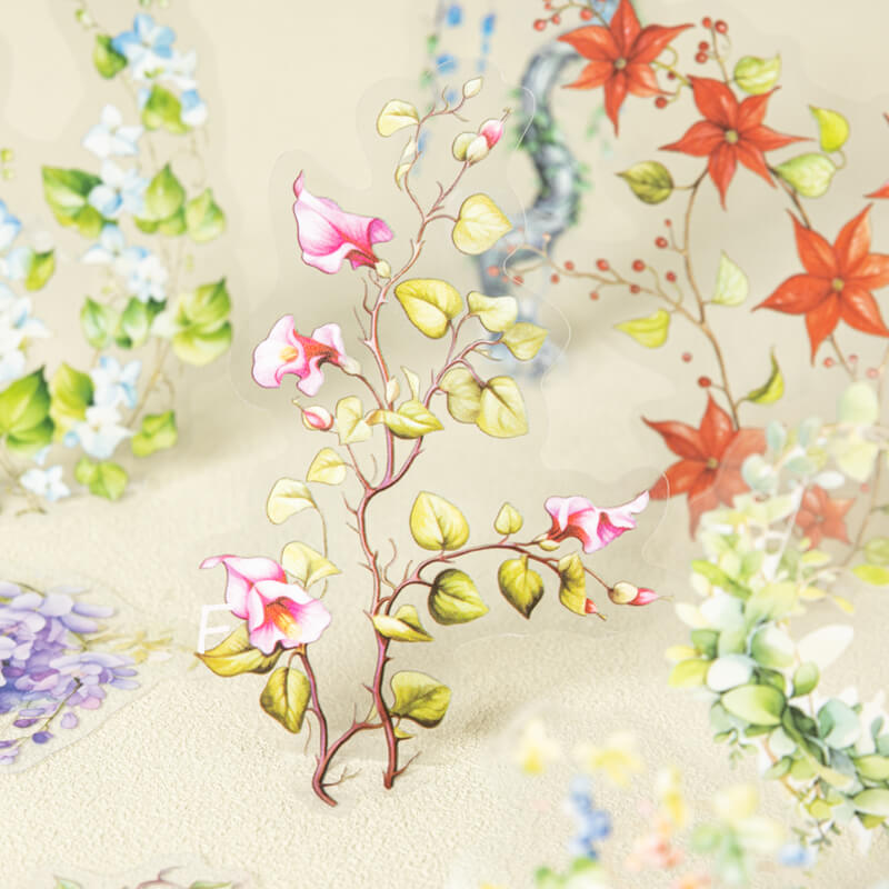 Climbing Flowers Stickers | 20 PCS