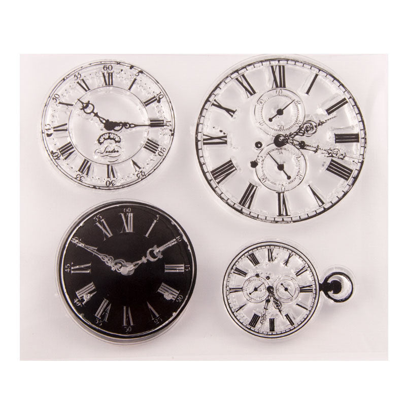 Clocks Clear Stamp