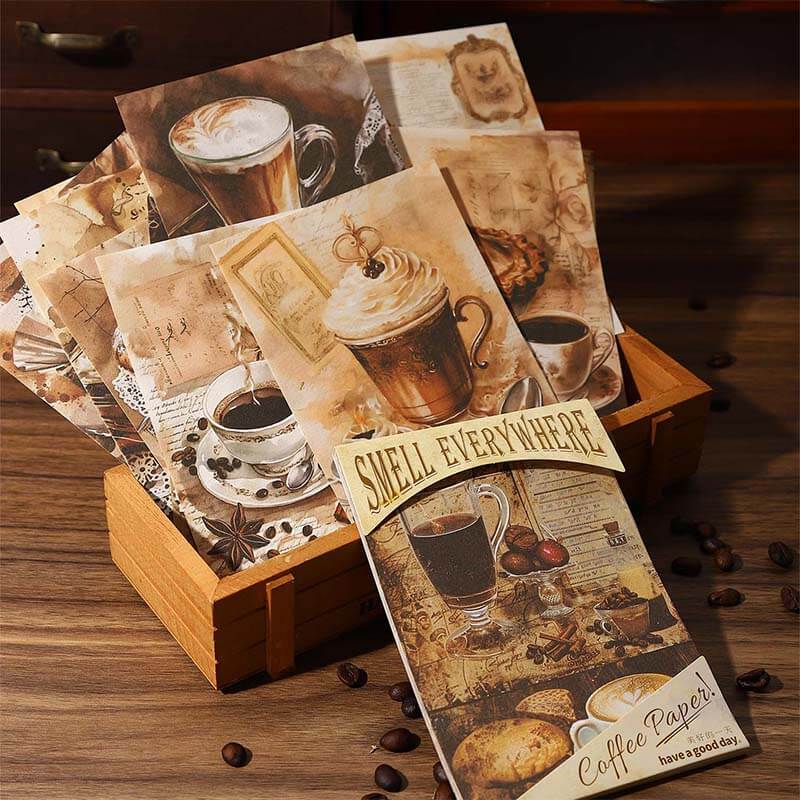 Coffee Scrapbooking Paper | 30 PCS