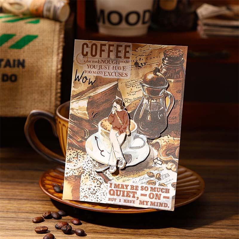 Coffee Scrapbooking Paper | 30 PCS