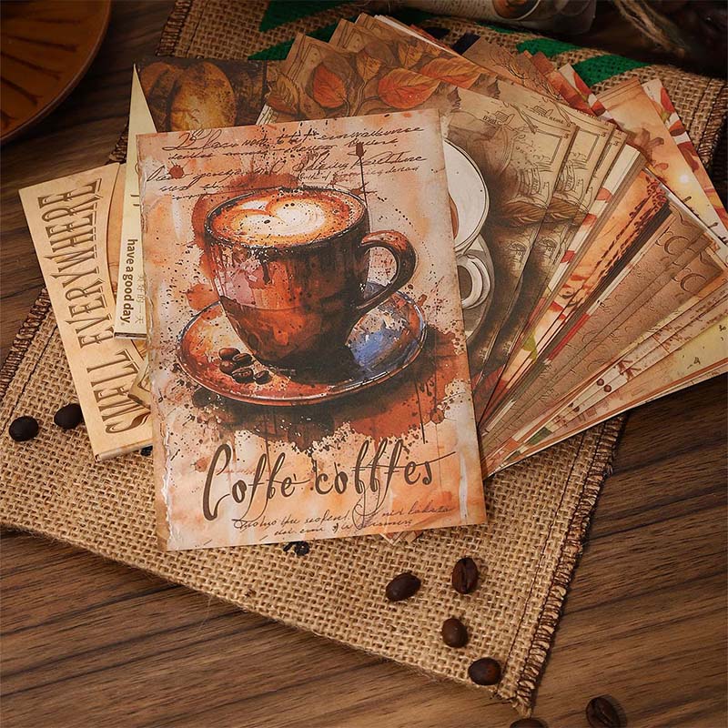 Coffee Scrapbooking Paper | 30 PCS