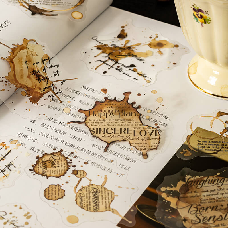 Coffee Traces Stickers | 20 PCS