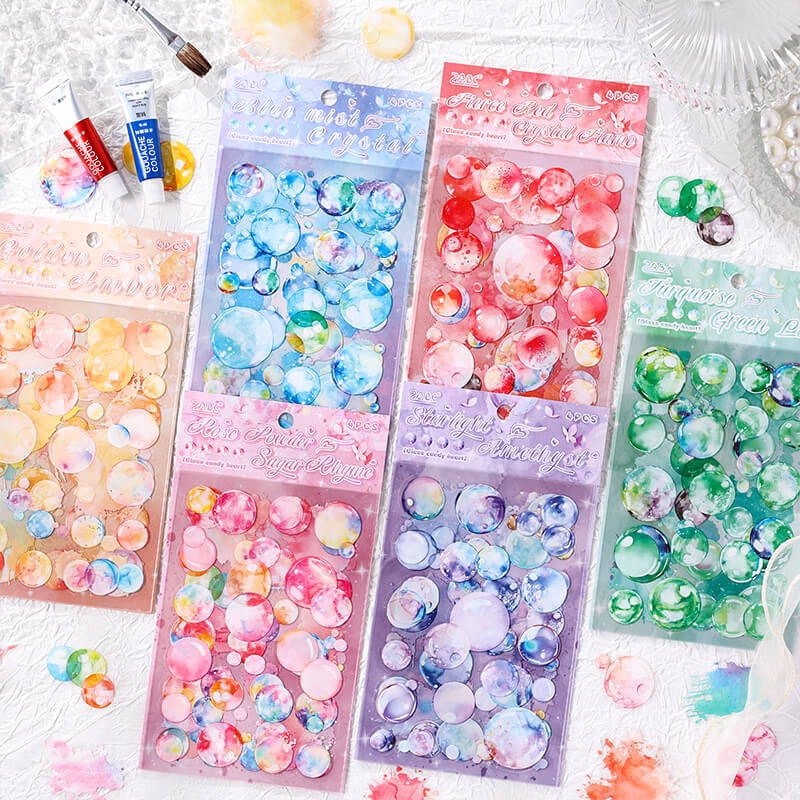 Color Bubbles Stickers | 4 PCS