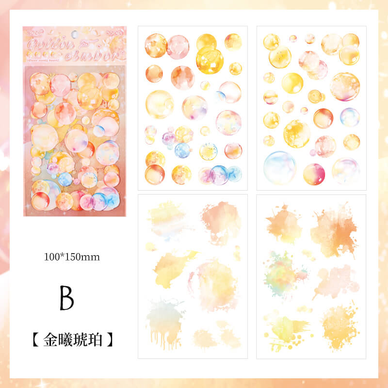 Color Bubbles Stickers | 4 PCS