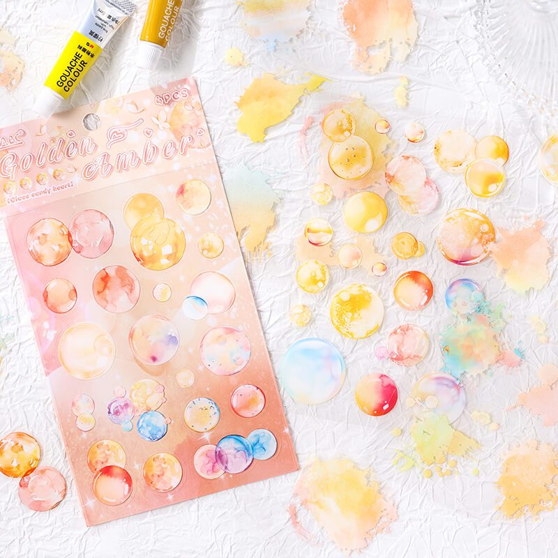 Color Bubbles Stickers | 4 PCS