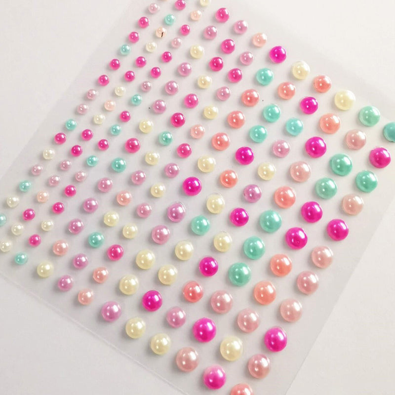 Colorful Pearl Stickers | 1 Sheet