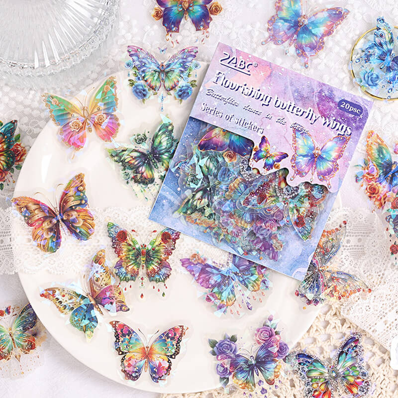 Dancing Butterflies Sticker | 20 PCS