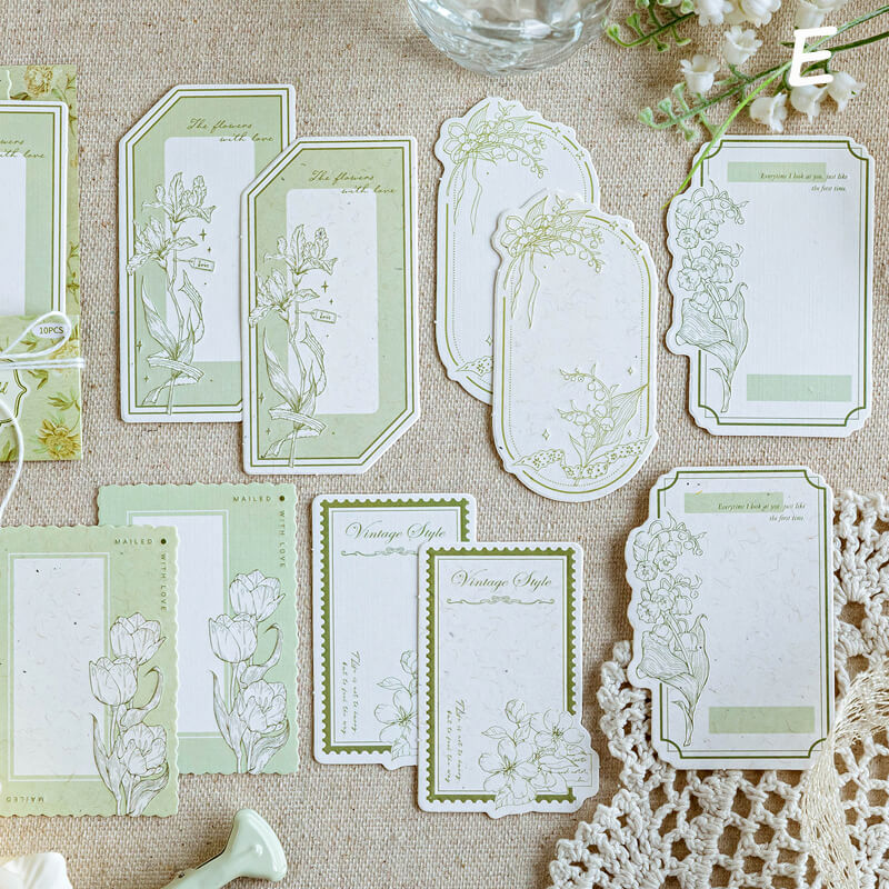 Embossed Frame Labels | 10 Pcs