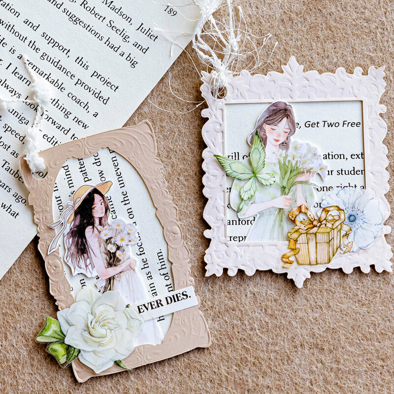 Embossed Hollow Collage Frame | 10 PCS